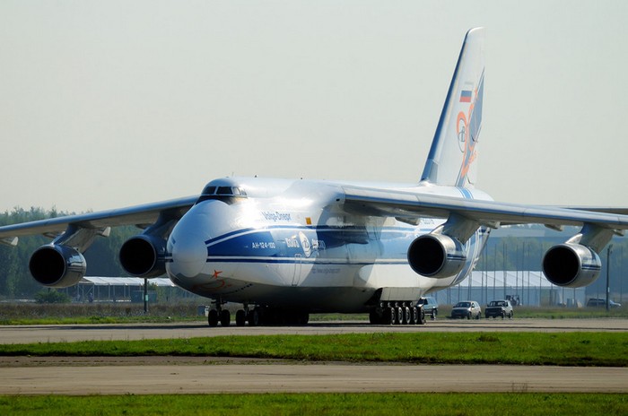 Máy bay vận tải An-124 Ruslan Nga tại Triển lãm hàng không Moscow năm 2013